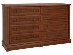 Arte Kent Chestnut 154Cm 8-Drawer Sideboard - Grand Classic Storage Chest - thumbnail 1