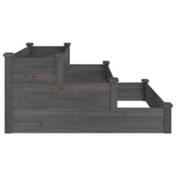 Berkfield Garden Raised Bed Grey 120X120X56 Cm Solid Wood Fir - thumbnail 5