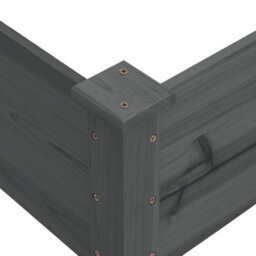 Berkfield Garden Raised Bed Grey 120X120X56 Cm Solid Wood Fir - thumbnail 6