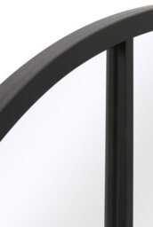 Mirroroutlet The Fenarc Black Metal Framed Arched Window Wall Garden Mirror 120Cm X 80Cm - thumbnail 5