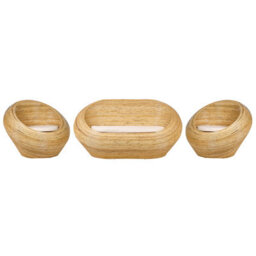 Beliani Garden Sofa Set 4 Seater Maiori Rattan Natural - thumbnail 1