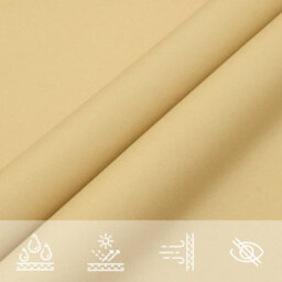 Walplus Sun Shade Sail Sand 4X4 M 100% Polyester Oxford - thumbnail 8