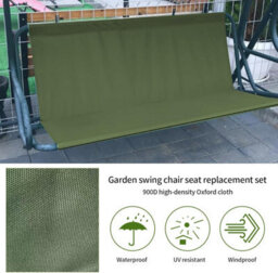 Garden Swing Seat Cover, Replacement Chair Cover For Hollywood Swing, Oxford 600 - thumbnail 3