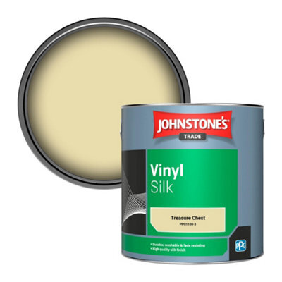 Johnstone's Trade Vinyl Silk Walls & Ceilings Emulsion Paint Treasure Chest (Ppg1108-3) 2.5L - image 1