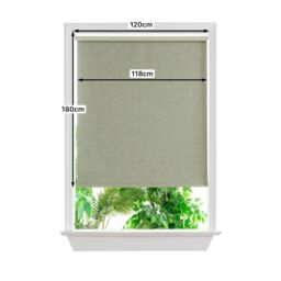 GoodHome Novan Cordless Green Tea Blackout Roller Blind (W)120Cm (L)180Cm - thumbnail 8