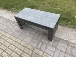 Fimous Rattan Oblong Rectangular Coffee Tea Table Outdoor Garden Furniture Patio Accessory - thumbnail 3