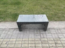 Fimous Rattan Oblong Rectangular Coffee Tea Table Outdoor Garden Furniture Patio Accessory - thumbnail 1