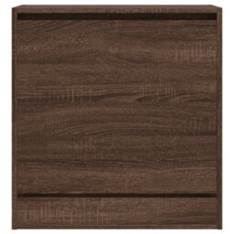 Berkfield Shoe Cabinet Brown Oak 60X34X63.5 Cm Engineered Wood - thumbnail 5