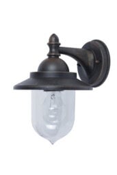 GoodHome Kaltag Fixed Matt Rusted Mains-Powered Outdoor Wall Light (Dia)17.7Cm - thumbnail 1