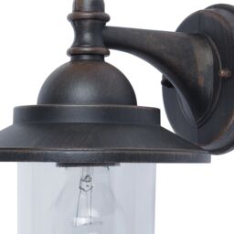 GoodHome Kaltag Fixed Matt Rusted Mains-Powered Outdoor Wall Light (Dia)17.7Cm - thumbnail 3