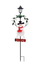 Groundlevel Indoor / Outdoor 114Cm Tall Christmas Lantern Light - Snowman - thumbnail 2