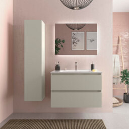 BEQUIA Vanity Unit 80cm Matte grey Basin Ceramic