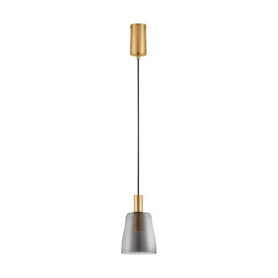 Luminosa Lighting Luminosa Imatia Slim Pendant Ceiling Light Smokey, Brass Gold Led 7W 192Lm 3000K - image 1