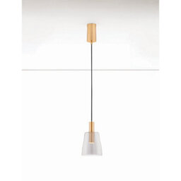 Luminosa Lighting Luminosa Imatia Slim Pendant Ceiling Light Smokey, Brass Gold Led 7W 192Lm 3000K - thumbnail 4