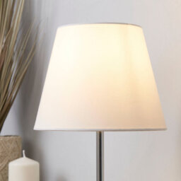 Lighting Collection Soft Tone Tapered Fabric Table Lamp Shade