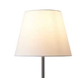 Lighting Collection Soft Tone Tapered Fabric Table Lamp Shade - thumbnail 2