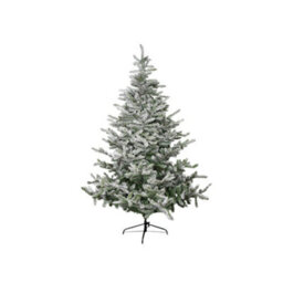 Samuel Alexander 7Ft (2.1M) Snowy Green & White Everlands Liberty Spruce Christmas Tree With Metal Stand - thumbnail 8