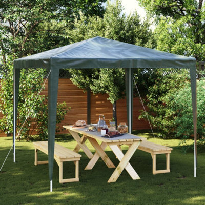 Walplus Professional Party Tent Garden Gazebo Canopy 2.5X2.5 M Green 90 G/mâ² - image 1