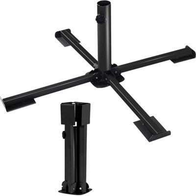 Heavy-Duty Cross Frame Metal Parasol Base - image 1