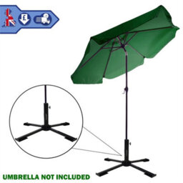 Heavy-Duty Cross Frame Metal Parasol Base - thumbnail 3