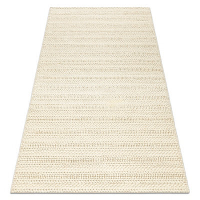 RugsX Wool Carpet Tahar 99002B Cream - Hand-Woven Loop, Lines   200X290 Cm - image 1
