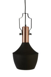 Orsina Medium Pendant Light In Black And Copper, Contemporary Hanging Ceiling Light, Industrial Pendant Lighting - thumbnail 2