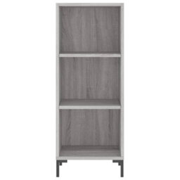 Berkfield Highboard Grey Sonoma 34.5X34X180 Cm Engineered Wood - thumbnail 6