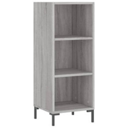 Berkfield Highboard Grey Sonoma 34.5X34X180 Cm Engineered Wood - thumbnail 5