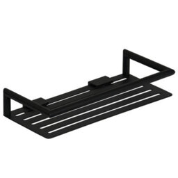 Showerdrape Verso Stainless Steel Black Rectangular Shower Basket - thumbnail 4