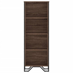Berkfield Bookcase Brown Oak 50X31X137.5 Cm Engineered Wood - thumbnail 4
