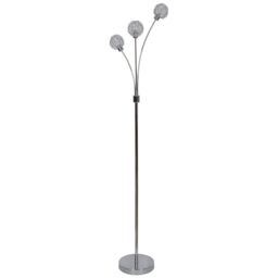 GoodHome Phaidros Chrome Effect Floor Light - thumbnail 2