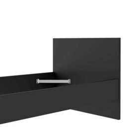 Wyld Haus Budapest 3Ft Single Matt Black Wooden Bed Frame - thumbnail 9