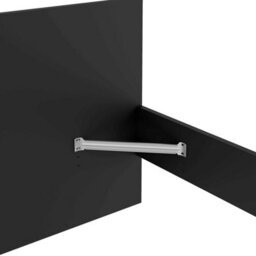 Wyld Haus Budapest 3Ft Single Matt Black Wooden Bed Frame - thumbnail 4
