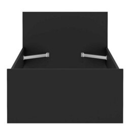 Wyld Haus Budapest 3Ft Single Matt Black Wooden Bed Frame - thumbnail 7