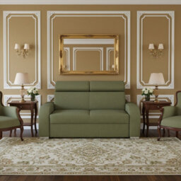 Oslo M 2 Living Room Sofa Adjustable Headrests Mdf Chipboard Frame Polyurethane Foam 170X100X85 100Cm Green - thumbnail 3