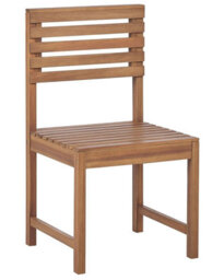 Beliani Balcony One Seat Acacia Wood Chair - Weather Resistant, Compact Outdoor Seating - thumbnail 2