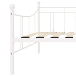 Berkfield Daybed Frame White Metal 90X200 Cm - thumbnail 6