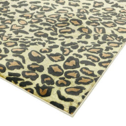 Leopard Beige Modern Animal Easy To Clean Living Room Bedroom & Dining Room Rug-160Cm X 230Cm - thumbnail 3