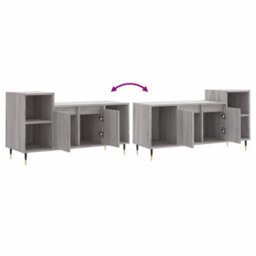 Walplus Tv Cabinet Grey Sonoma 100X35X55 Cm Engineered Wood - thumbnail 9