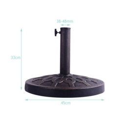 Costway Resin Patio Umbrella Stand Outdoor Umbrella Base Umbrella Holder - thumbnail 2
