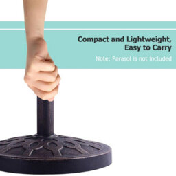 Costway Resin Patio Umbrella Stand Outdoor Umbrella Base Umbrella Holder - thumbnail 8