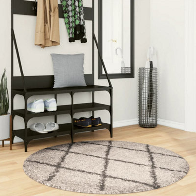 Walplus Shaggy Rug Pamplona High Pile Modern Beige And Anthracite 120 Cm - image 1