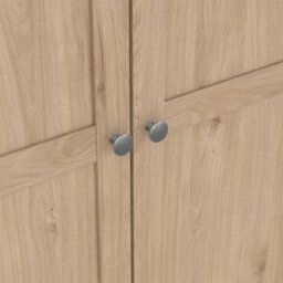 Wyld Haus Cherryfern 3-Door Natural Oak Wardrobe, Matt Finish, Adjustable Interior - thumbnail 8
