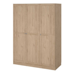 Wyld Haus Cherryfern 3-Door Natural Oak Wardrobe, Matt Finish, Adjustable Interior - thumbnail 4