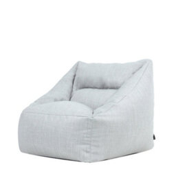 icon Natalia Outdoor Woven Adults Bean Bag Armchair, Ready Filled Large Beanbag Grey - thumbnail 1