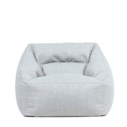 icon Natalia Outdoor Woven Adults Bean Bag Armchair, Ready Filled Large Beanbag Grey - thumbnail 3