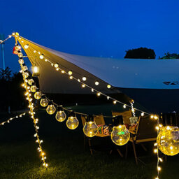 G40 Solar String Lights Outdoor With Remote 50 Led Waterproof Solar String Lights - thumbnail 4