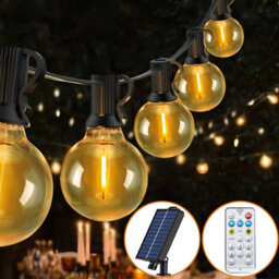 G40 Solar String Lights Outdoor With Remote 50 Led Waterproof Solar String Lights - thumbnail 2