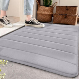 Ameha Foam Mats Silver Luxury Large Floor Mats Bath Door Floor Mat - thumbnail 5