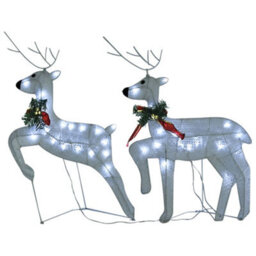Walplus Reindeer & Sleigh Christmas Decoration 100 Leds Outdoor White - thumbnail 6